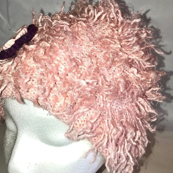 ZOONI EUC GIRLS PINK HAT WINTER FALL TRAVEL FLORAL FLOWER SKI SIZE 2 5 YEARS - Picture 4 of 8